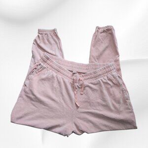 Old Navy Women's Pink Joggers Sweatpants - Size L